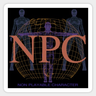 NPC - Retro Y2K Computer Graphic (non playable character) 3 Sticker